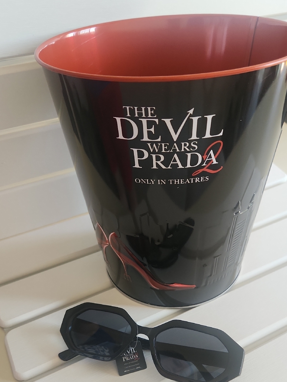 Sunglasses + Popcorn Bucket